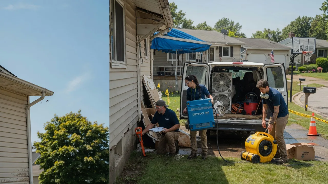 Ceiling Leak Cleanup in North English, IA near me
