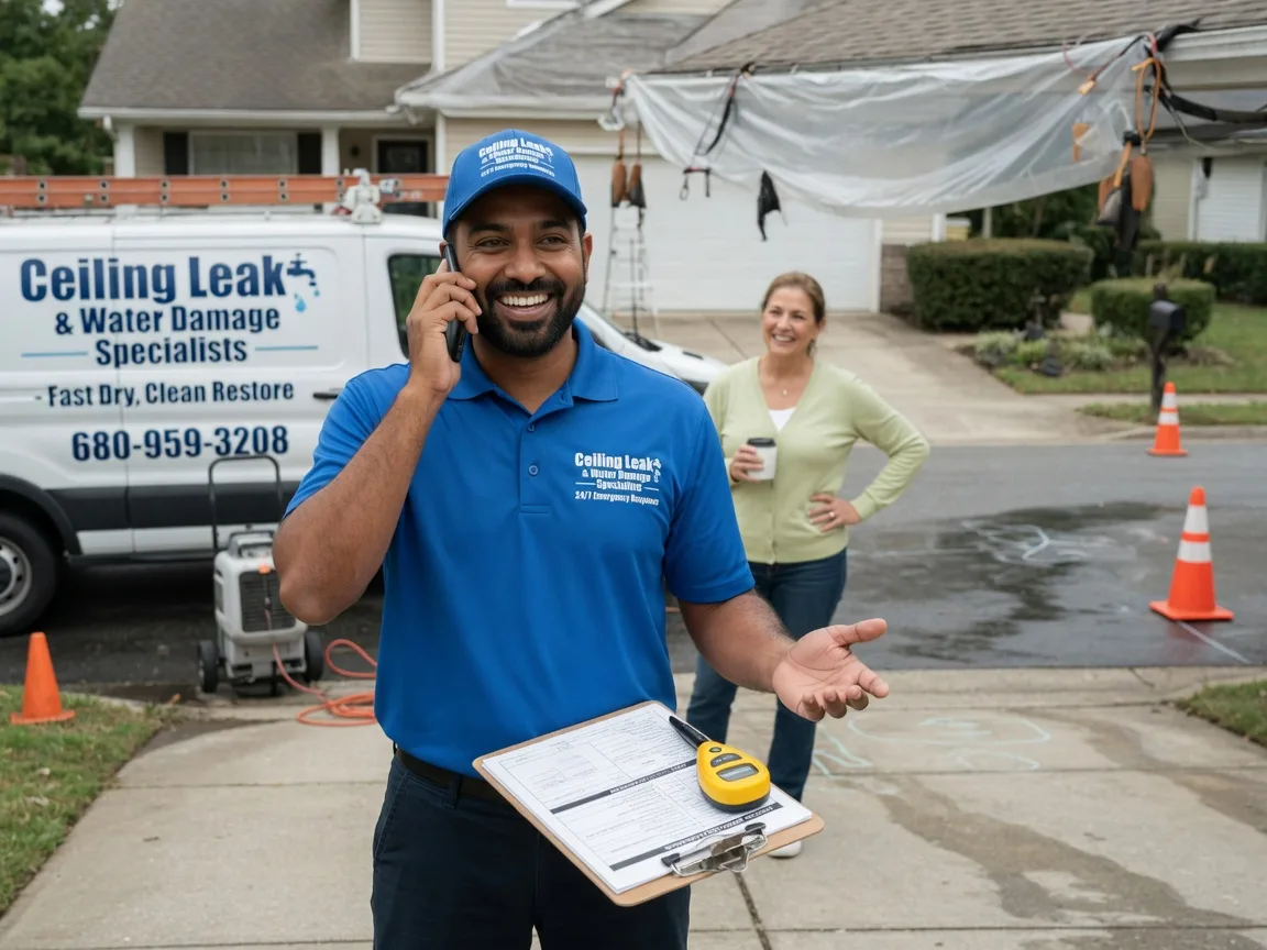 Ceiling Leak Cleanup North English, IA FAQs
